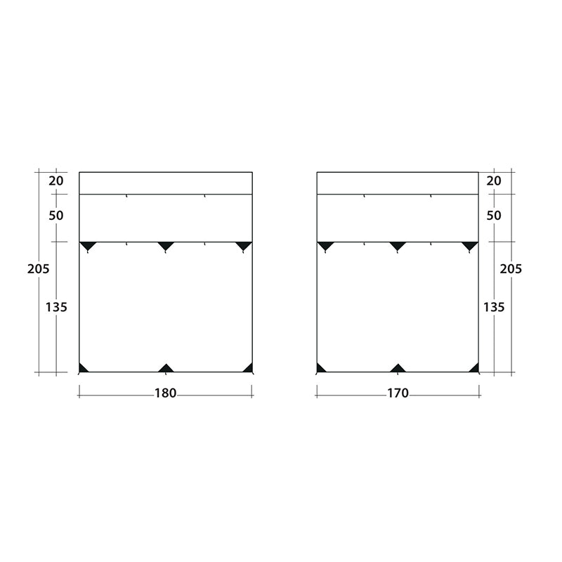 Outwell Fallcrest Side Panel Set