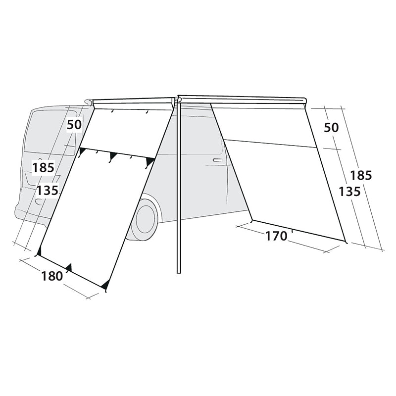 Outwell Fallcrest Side Panel Set